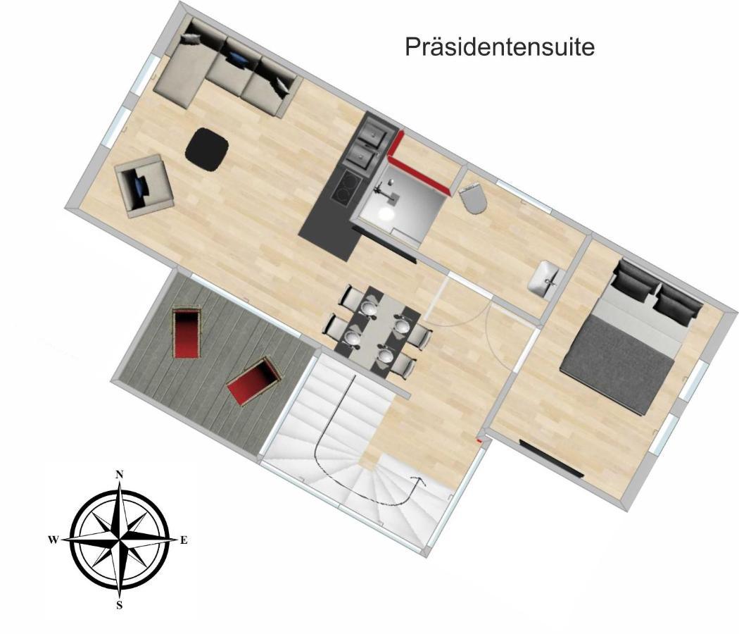 Schmuckkaestle Am Hafen Apartman Wiesbaden Kültér fotó